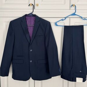 Isaac Mizrahi Kids Dark Blue Suit Set. Special occasion, wedding, confirmation